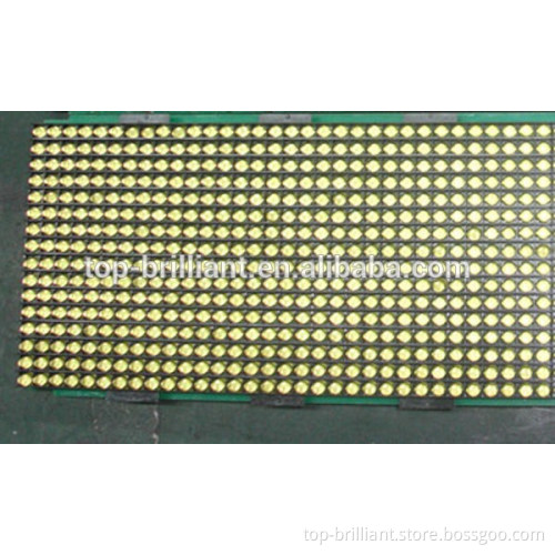 P6,P7.62 semi-outdoor/indoor amber/yellow color led module 244x122mm for bus led display sign